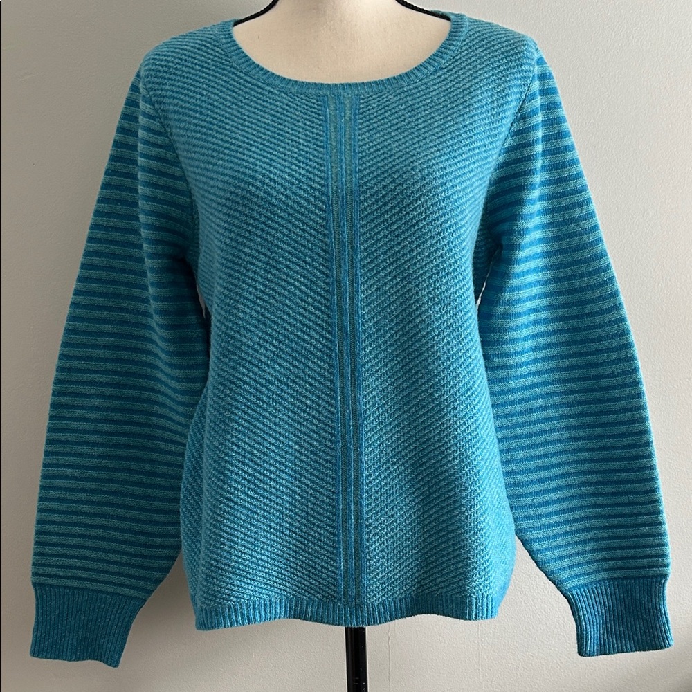 Sundance Turquoise Blue Lambswool Sweater